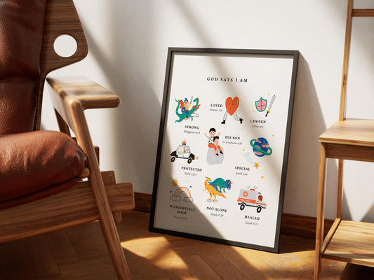 Identity In Christ Boy Art Print