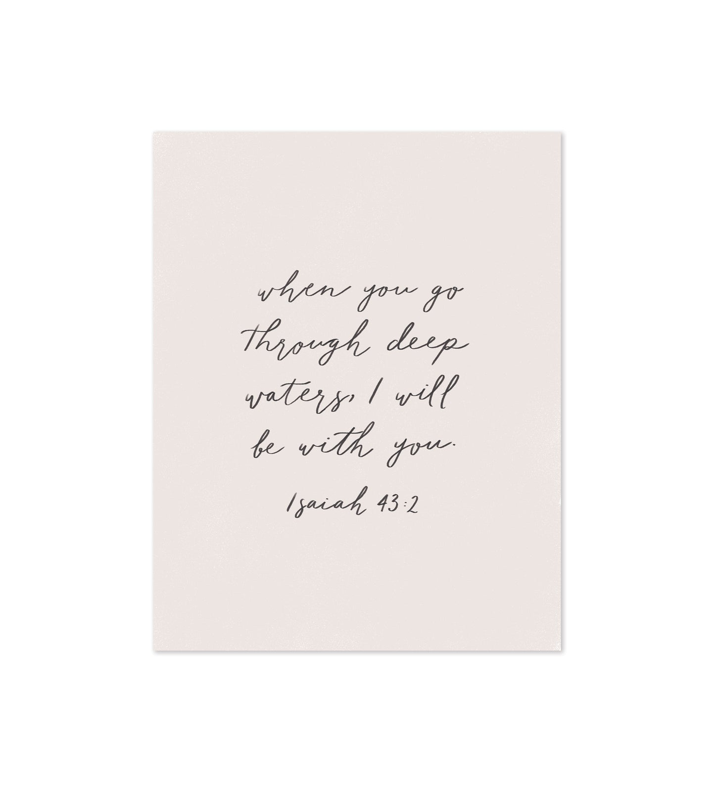 Isaiah 43:2 Bible Verse Print