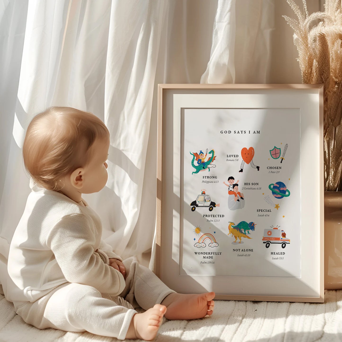 Identity In Christ Boy Art Print