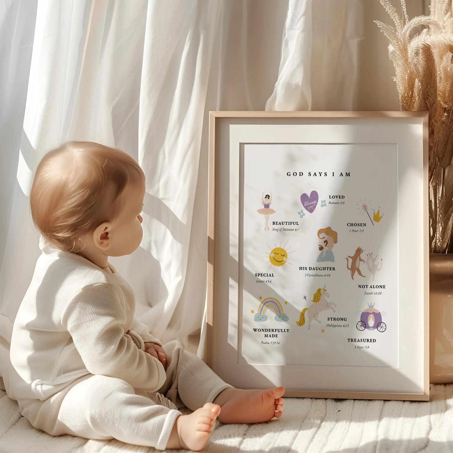 Identity In Christ Girl Art Print