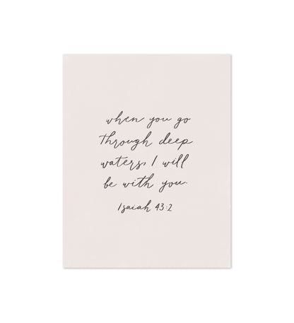 Isaiah 43:2 Bible Verse Print